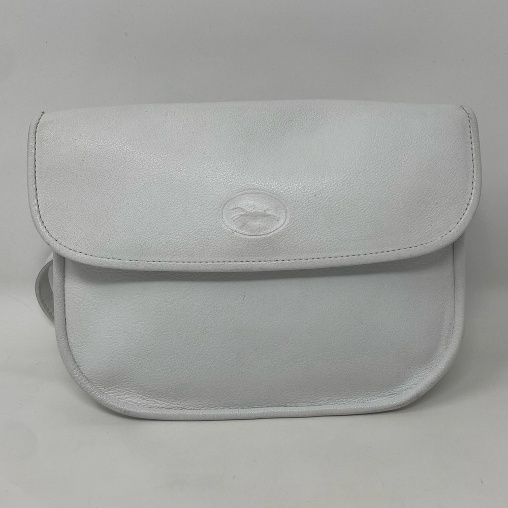 Longchamp White Crossbody Bag